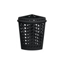 CESTO ROPA TRIANGULAR PLASNEW 43.7LTS NEGRO Sin color