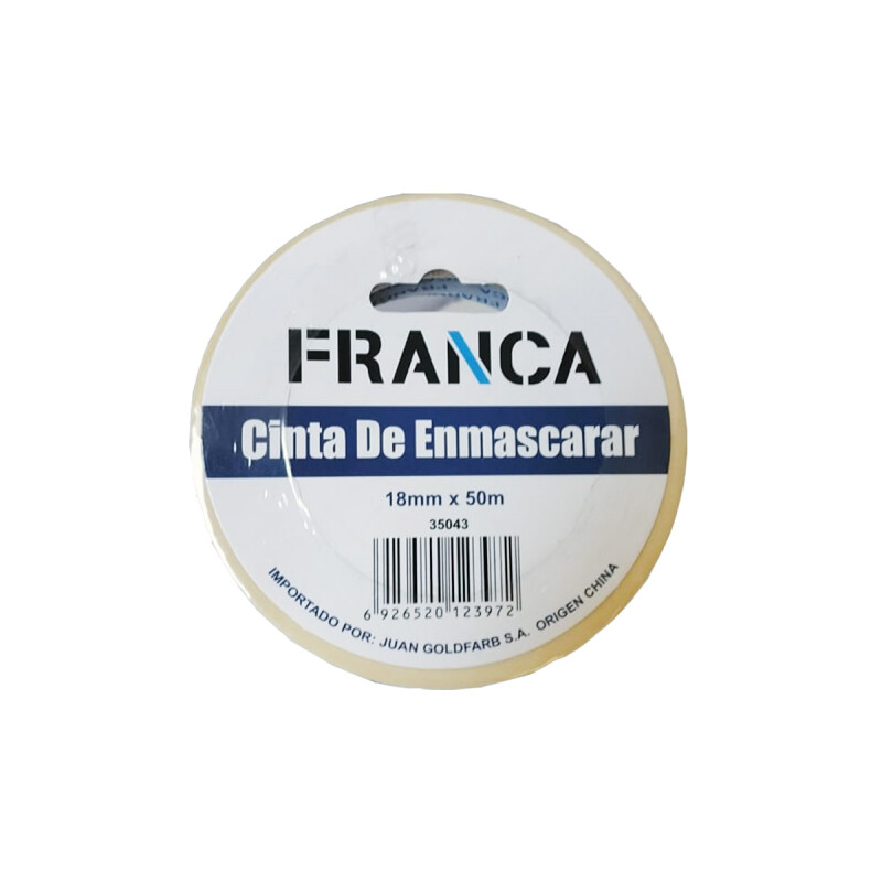 Cinta de papel Franca 18mm x 50m Cinta de papel Franca 18mm x 50m