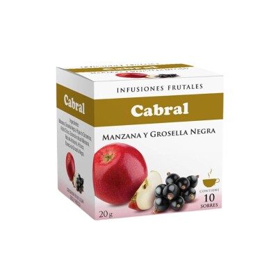 Té Manzana y Grosella Negra Cabral 10 unidades Té Manzana y Grosella Negra Cabral 10 unidades