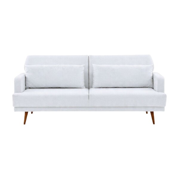 SOFA CAMA NORDICO TELA CLARA - ALMOHADONES BEIGE -PRODUCTO CON DETALLES - OUTLET SOFA CAMA NORDICO TELA CLARA - ALMOHADONES BEIGE -PRODUCTO CON DETALLES - OUTLET