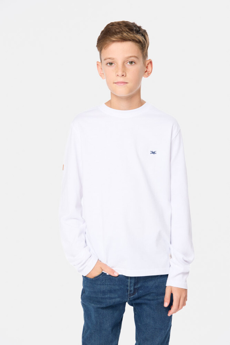 REMERA LISA - Blanco 