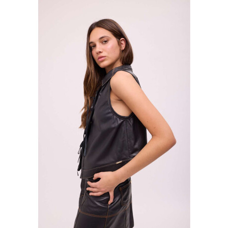 TOP JAPONA COURO Negro