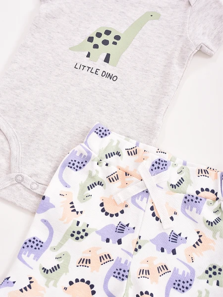 SET BODY + SHORT LITTLE DINO ESTAMPADO 1