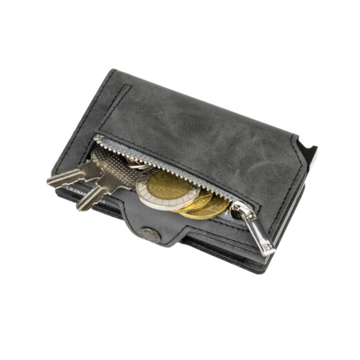 Billetera Baleine Kansas Zipper Space - Negro Billetera Baleine Kansas Zipper Space - Negro