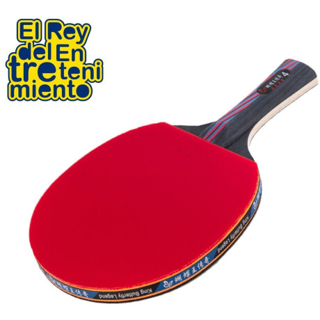 Paleta De Ping Pong 6 Estrellas Tenis De Mesa Rojo/Negro