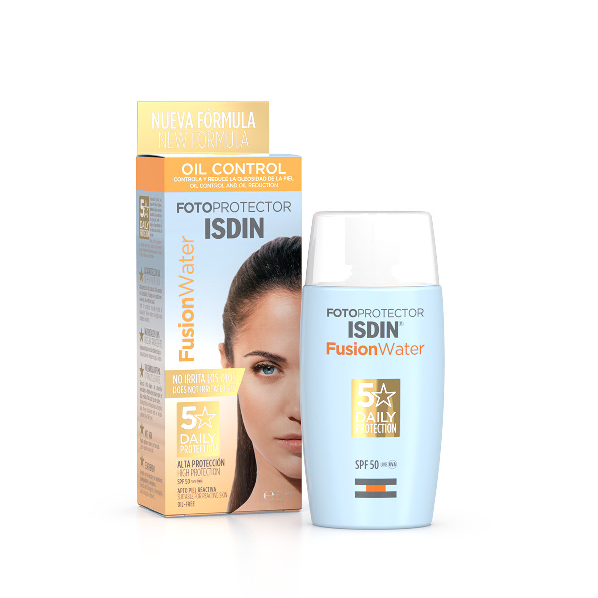 Fotoprotector ISDIN Fusion Water SPF 50+ 50 ml 