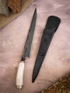 Cuchillo forjado, Cabo Guampa de ciervo Cuchillo forjado, Cabo Guampa de ciervo