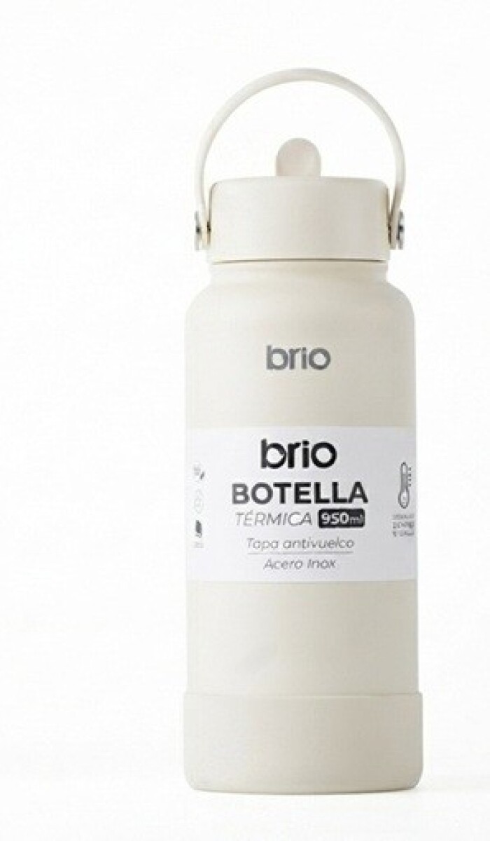 Botella Térmica Brio 950ml Acero Inox - Crema 