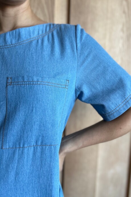 Vestido Arrecife Denim Celeste