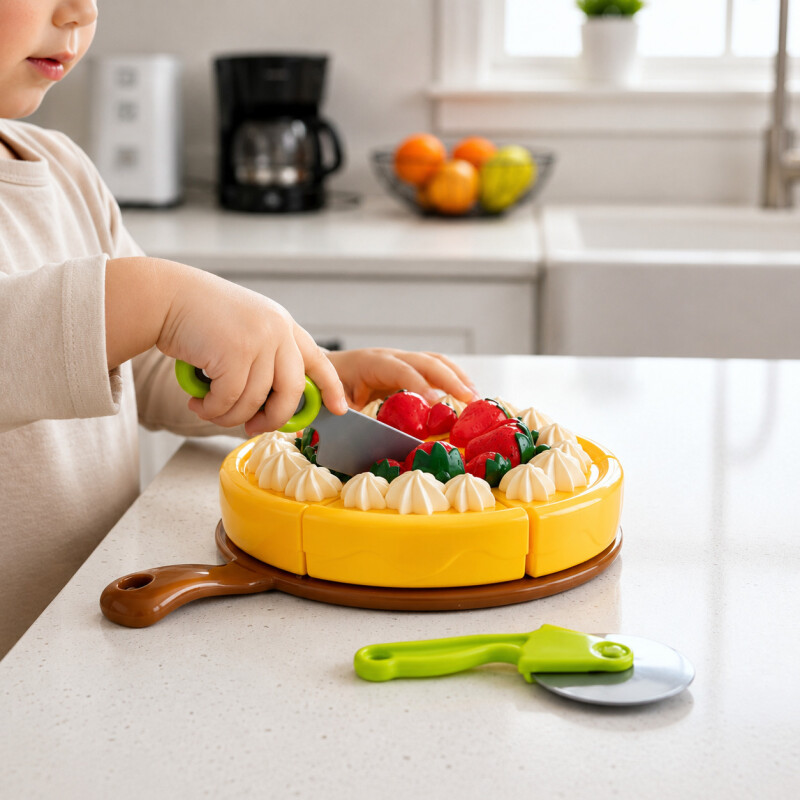 Torta Juguete Infantil Velcro Cortable Juego Rol Cocina Torta Juguete Infantil Velcro Cortable Juego Rol Cocina