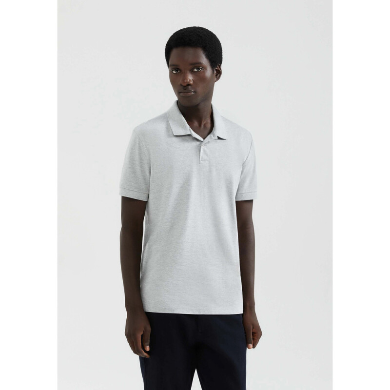 CAMISA POLO MM MASC CINZA MESCLA