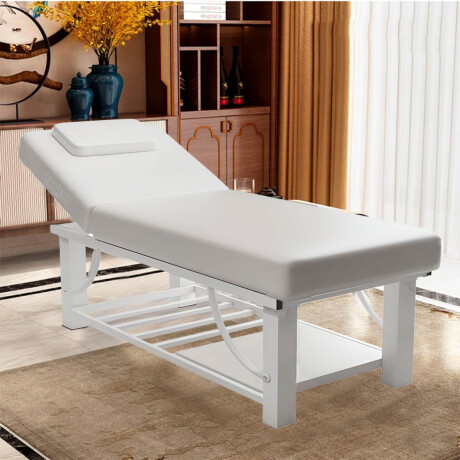 Camilla Para Masajes Profesional Firme Reclinable Blanco