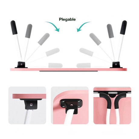 Mesa Escritorio Portable y Plegable Multiuso Laptop Comidas Marrón Claro