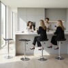 Taburete Kira Pack 4 unidades Rectangular Para Bar Diseño Moderno Negro