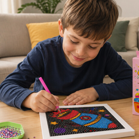 Set creativo Diamond Painting Cohete