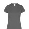 Camiseta a la base dry fit dama Gris carbón