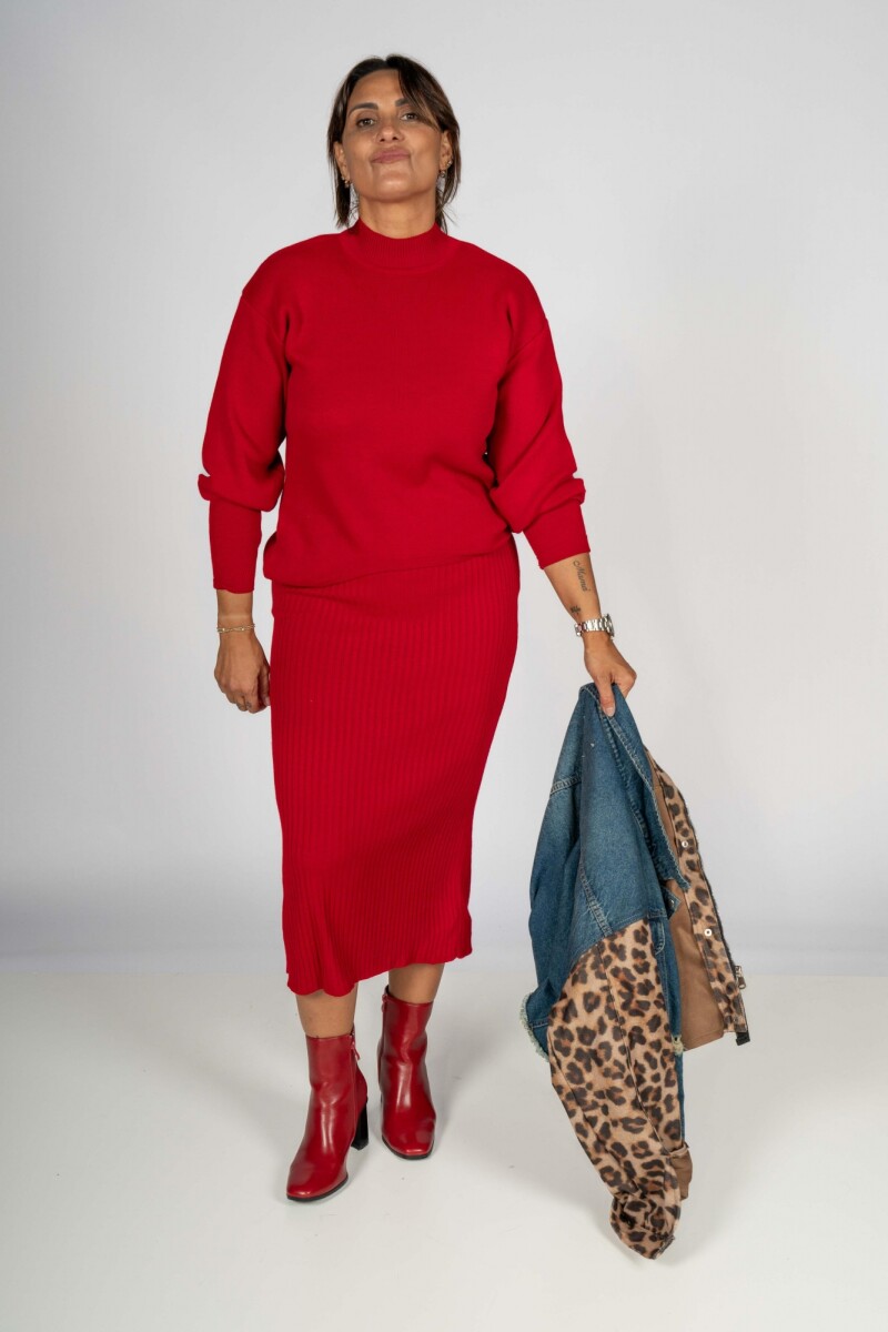 Vestido Conjunto Rojo