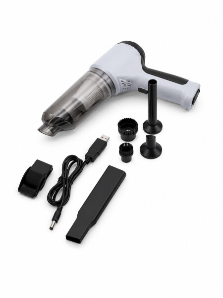 ASPIRADORA GUN CARGA USB 120W GRIS