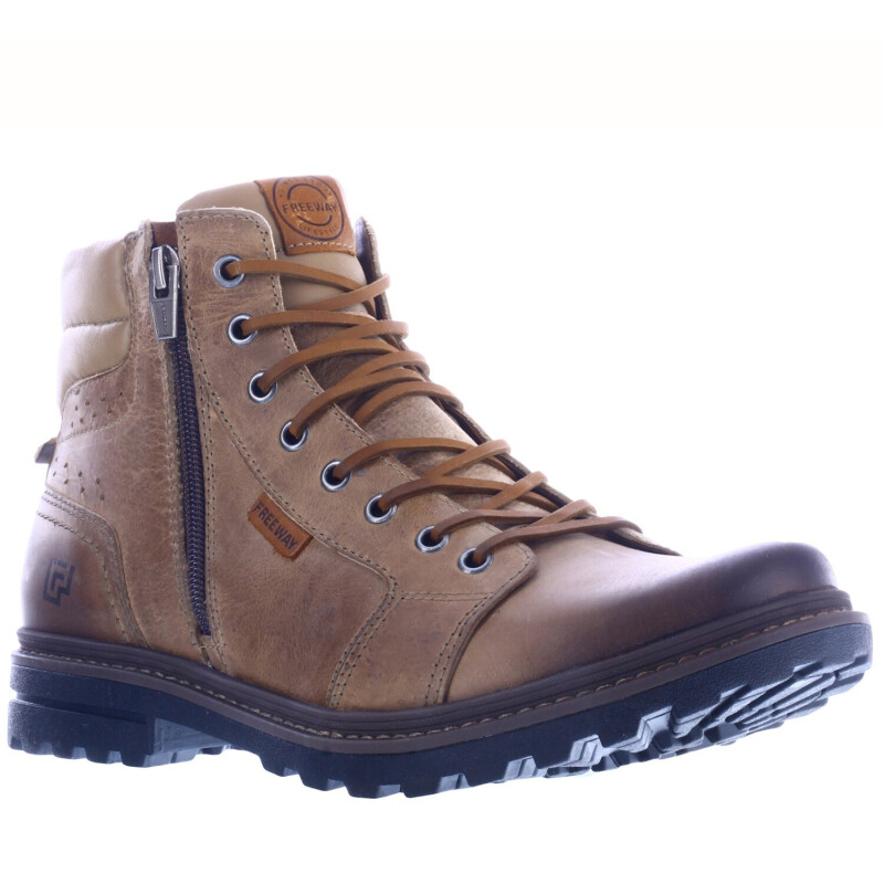 Botas de Hombre Freeway Gor Casual Beige Arena (Cuero Graso)