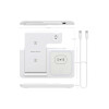 Cargador Inalámbrico 3 En 1 Plegable Color Blanco Cargador Inalámbrico 3 En 1 Plegable Color Blanco