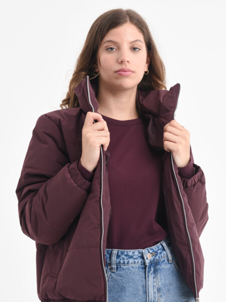 Campera capitoneada Ciruela