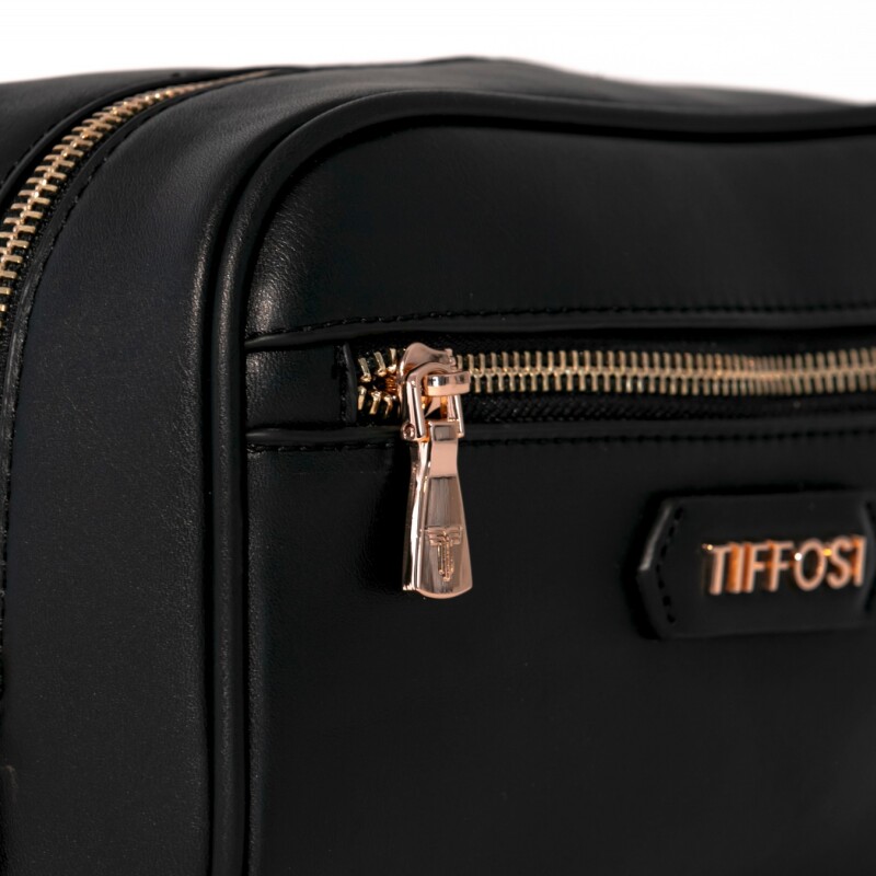 Bolso Tiffosi Neceser Gold Unisex Negro