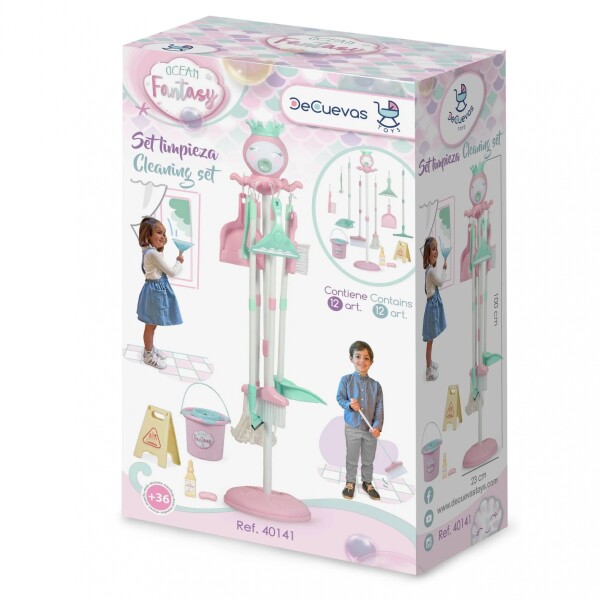 Set Juguetes Limpieza Hogar De Cuevas Infantil 12 Accesorios Variante Color Multicolor