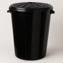 PAPELERA TACHO DE BASURA 68 LITROS NEGRO NEGRO