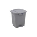 PAPELERA TACHO BASURA TRAMONTINA T-FORCE 25 LITROS GRIS