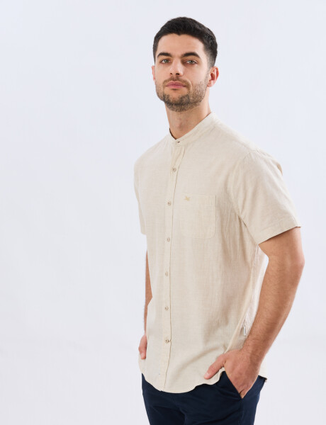 CAMISA DE LINO CUELLO MAO Arena
