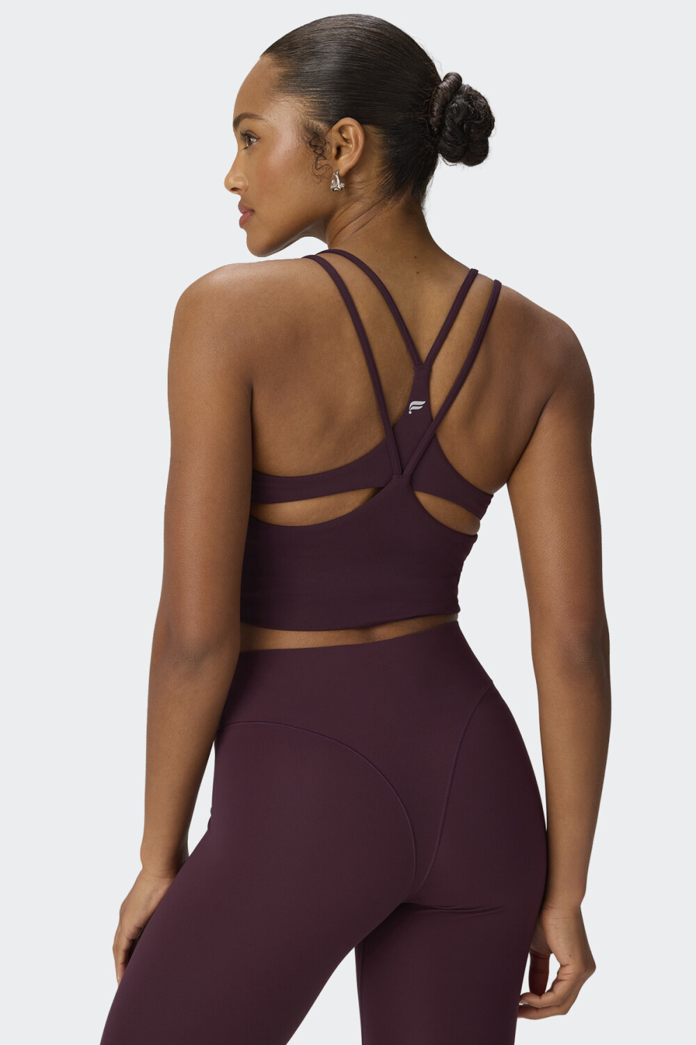 Top Fabletics Built In Bra Marrón