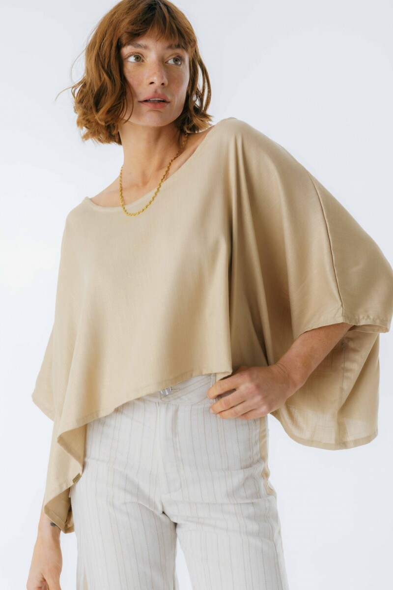 Blusa Beach Beige Lurex