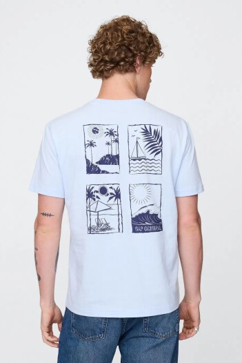 Remera Gráfico Hombre Serene Blue