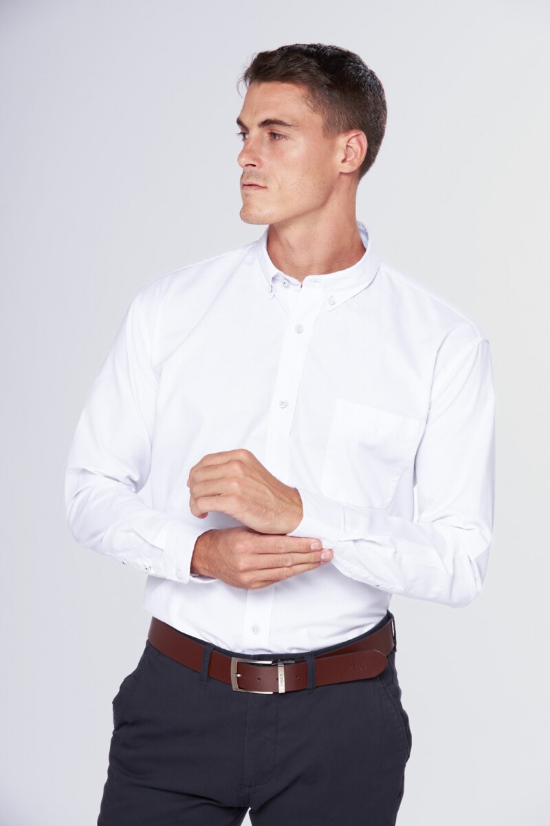 CAMISA OXFORD - Blanco 