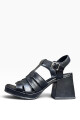 Sandalia cuero 4824-09 Negro