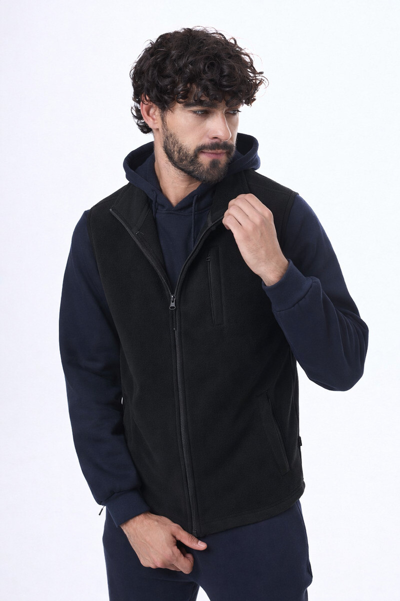 Chaleco de Micro Polar Popayan Negro