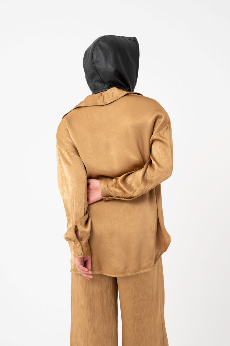 CAMISA ARRUGADA Camel