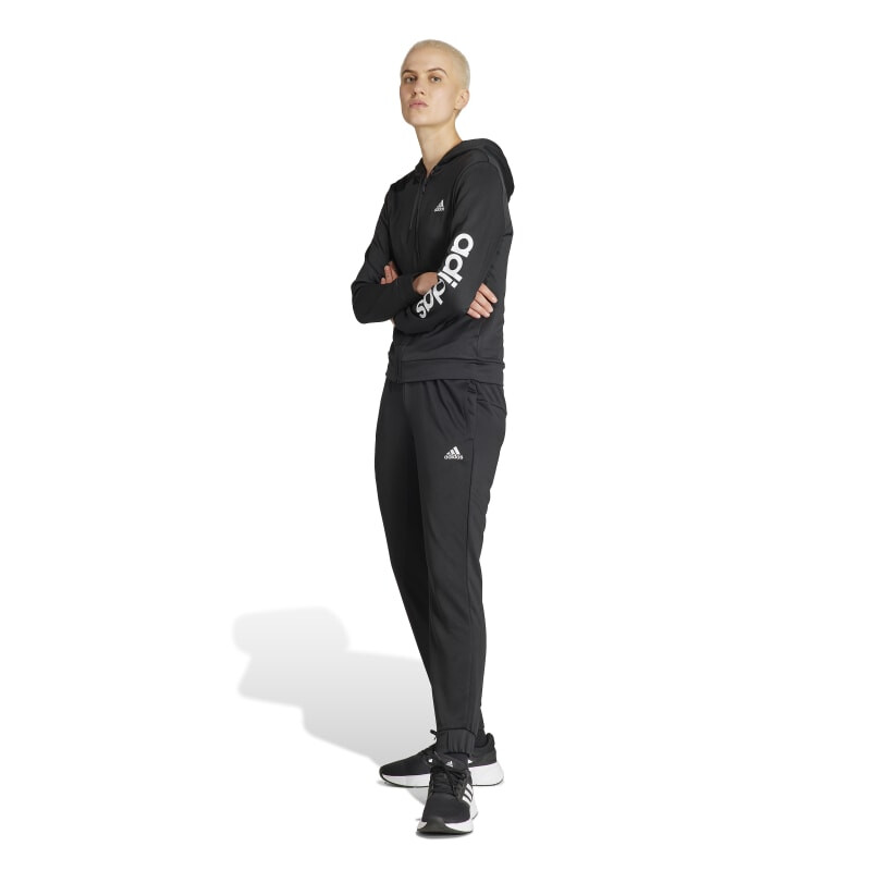 Conjunto Adidas Linear de Mujer - HZ2258 Negro-blanco
