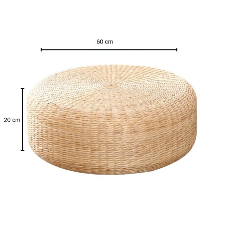 Puff de yute D60x20 cm Puff de yute D60x20 cm