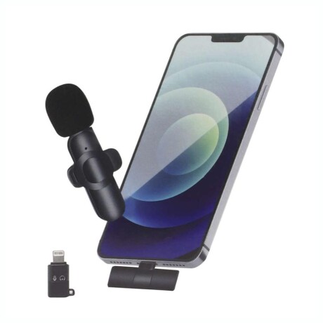 Micrófono Solapero Inalámbrico 2 En 1 Para Iphone Conector USB-C Micrófono Solapero Inalámbrico 2 En 1 Para Iphone Conector USB-C