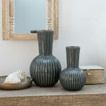 FLORERO LINES 11X11X20CM AZUL FLORERO LINES 11X11X20CM AZUL