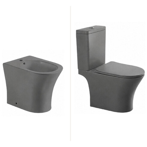 JUEGO DE LOZA SANITARIA ANORI GAMAS DE GRIS PARA BAÑO GAMAS DE GRIS