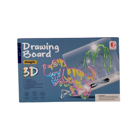 Pizarra 3D con luz proyectora Dinosaurio