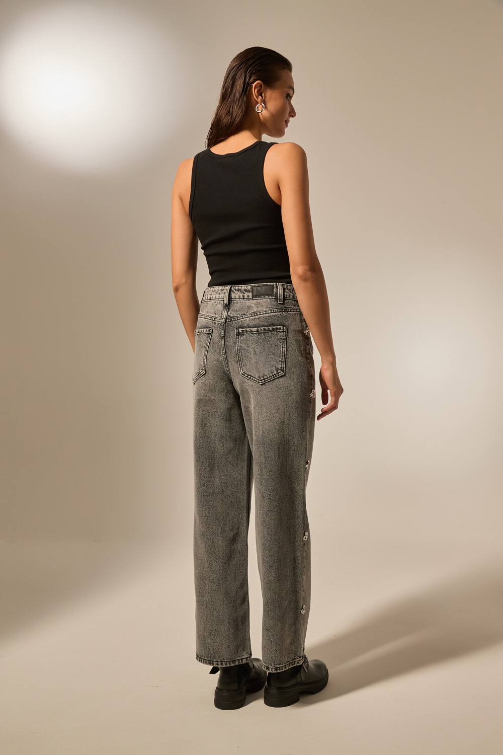 Pantalon Rines Gris Claro