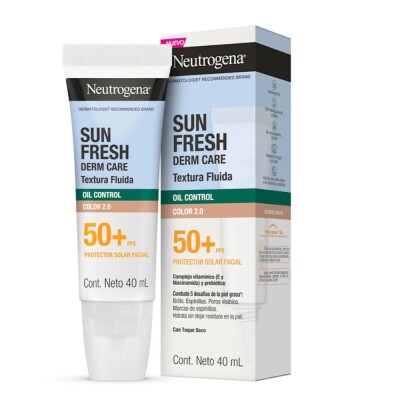 Protector Solar Neutrogena Sun Fresh 50+ Oil Control Color 40ml. Protector Solar Neutrogena Sun Fresh 50+ Oil Control Color 40ml.