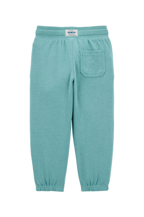 Pantalón deportivo de algodón, con logo, verde Sin color