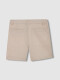 Pantalon Corto De Lino Marron