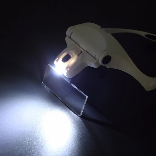 Vincha Gafa Lentes Con Luz + 5 Lupas Aumento Pro Estuche Vincha Gafa Lentes Con Luz + 5 Lupas Aumento Pro Estuche