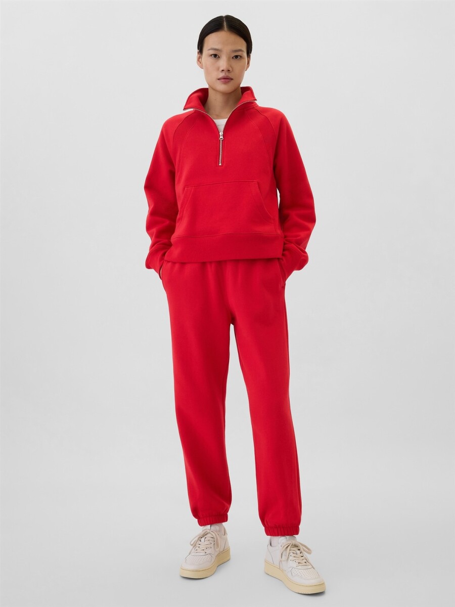 Pantalón Deportivo Con Puño Mujer - Modern Red 