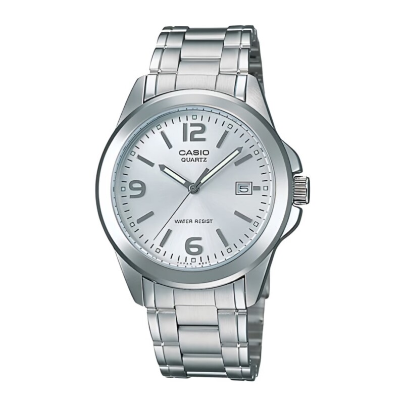 Reloj Casio MTP1215A 7ADF para hombre con correa de acero Plateado
